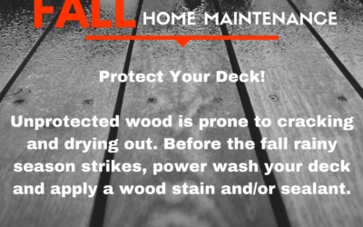 Fall Home Maintenance Tips – Decks